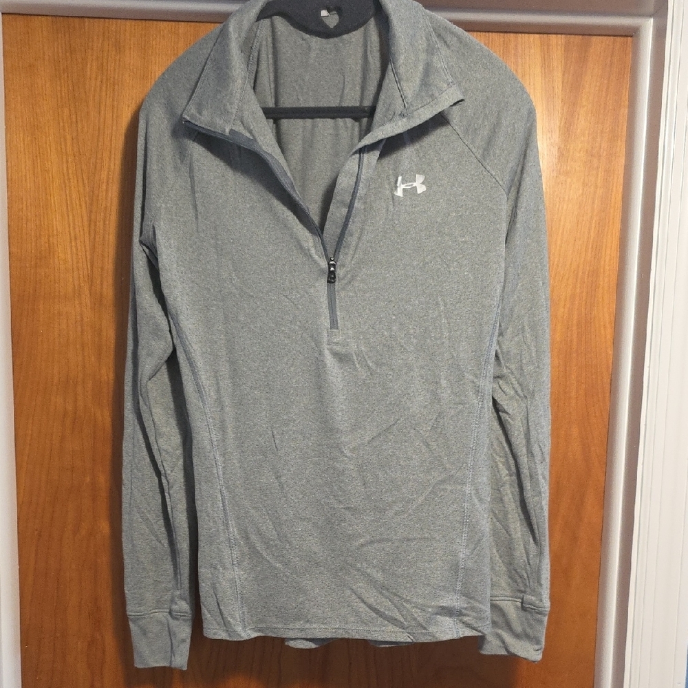 Under Armour Gray Performance Jacket Lightweight Quarter-Zip
